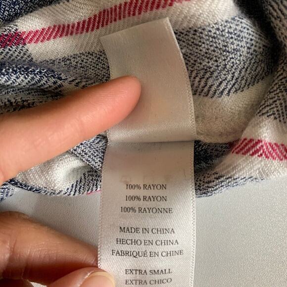 Rails Shirt Womens Extra Small Multi Hunter Plaid Button Up Long Sleeve Pockets - Picture 10 of 12